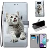 İPhone 12 LG K31 K51S K41S K61 Velvet ZTE Axon 11 SE 5G 3D Karikatür Çiçek Cüzdan Deri Kılıf Flip Köpek Kedi Kaçış Tiger Stand P9462426