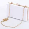 Luxo Bolsas Mulheres Bolsa de Ombro Transparent Clutch Bag Marca Ladies Evening Handbag Flap Quadro Bolsas Chains Bandoleira