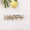 Women Hairpins Hair Clips Girls Barrettes Letter Rhinestone Bobby Pins Bangs Clips Headwear Jewelry Fashion Hair Accessories