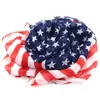 빈티지 미국 미국 국기 스카프 150 * 70cm 애국 별과 줄무늬 미국 국기 스카프 남자 여성 Pentagram 시폰 스카프 GGA3719-3