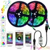 USB LED Strip Light SMD 5050 RGB Kolorowe DC5V Elastyczne LED Light Taśmy Wstążki Bluetooth Wodoodporne TV Oświetlenie tła