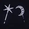 Hair Clips & Barrettes 2021 Luxury Full Rhinestone Star Moon Shape Bridal Accessories Women's Fantasy Crystal Pins Jewelry1