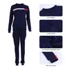 LOOZYKIT Women Sports Outfit Round Neck Top Stripe Long Trousers Sweatsuits Women Fitness Running Exercise Tracksuit Wear1