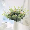 Heads Eucalyptus Bouquet Artificial Tree Branches Wedding Home Decoration DIY Flower Arrangment Faux Plant1