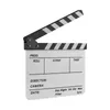 Dry Erase Acrylic Director Film Clapboard Movie TV Cut Action Scene Clapper Board Slate with Marker Pen Black White Color Stick