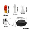 Snuif Set Zak Inclusief Glas Snuff Sniffer Snorter Dispenser + Glazen Pil Fles + Plastic Trechter + Snuifpot Met Lepel