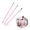 15st Nail Art Brush Set för Manicure Naild Acrylic Penslar för Gel Nail Polish Målning Ritning Nail Gel Pen