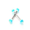 2Piece Surgical Steel Zircon Nipple Piercing Bar Ring 14G Sexy Shiny Ball Nipple Barbell Jewelry Tepel Piercing Pezon Mujer Gift