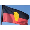 Австралийский флаг аборигенов, 3x5ft Всех стран 100D Polyester Баннеры Реклама Пользовательские 3x5ft Открытые Закрытые Все страны, Бесплатная доставка