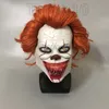 Máscara de Halloween caliente Película de silicona Stephen King's Joker Máscara Pennywise Máscaras faciales Máscara de terror Payaso Cosplay Party MasksT2I51512