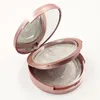 Rose Gold Round Eyelash Packaging Boxes With Mirror False Eyelashes Packaging Box 2 Pair Plastic Lashes Box Empty Eyelash Box Case RRA3637