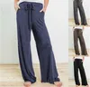 Wide Leg Pants Clause Drawstring Sleepwear Pants Girls High Waist Comfy Pant Stretch Yoga Pants Maternity Trouses Women Long Pant LSK1315