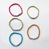 5 PCSset Fashion Bohemian Statement coloré en résine acrylique Inspiration Bracelet Stretch Bracelet Set30353713151476