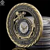 5PCS USA Department Navy Craft Emblem Core Values Medal of Courage Copper Hollow Token Challenge Commitment Coins2753967