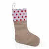 Noel Çorap Hediye Çanta Noel Çorap Noel Büyük Beden Düz çuval bezi Dekoratif Çorap Çanta Parti T2I51489 Malzemeleri