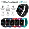 ID116 PLUS Smart Watch Color Дисплейные браслеты с сердечным уровнем монитора активности трекера портативное устройство