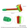 3.9 '' Silicone Smoking Hand Pipes Food Grade Siliconen Lepel Pijp Mini Hands DAB RUG Olie Glass Bongs