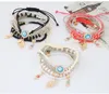 Nuova Kabbalah Fatima Hamsa Hand Evil Eye Eye Charms Bangles Multilayer perle intrecciate a mano intrecciate Pulseras per donne Men811906