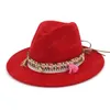 Chapeau de Jazz Fedora à large bord pour femmes bohême été Simple église Derby carnaval casquette Panama chapeau haut de forme