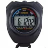 Timer digitale impermeabile in ABS Cronografo LCD portatile professionale Cronometro sportivo portatile Cronometro con cordino