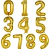 32 inch letter number balloons Foil balloon gold silver letter digital Globos birthday party decoration baby bath supplies HHB1703