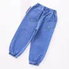 Jeans Children's Kids Denim Long Pants Boys' Summer Mosquito-proof Girls' Cartoon Breathable Thin 1-6Y1