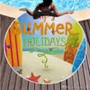 Yaz Tatil Yuvarlak Paspaslar 150cm Sivil Tasarım Baskıları Hawaii Stilleri Havlu Lady Charm Plaj Plajı Günlük Öğle Yemeği Şal Popüler 26QL G2