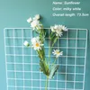 5 Pcs ArtifIcial Gerbera Fleur Branche pour Mariage Décoration de La Maison Bureau Décor Plantes Vertes Artificielles Faux Soie Daisy Fleurs