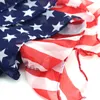 Vintage USA American Flag Scarf 15070cm Stars patriotiques et rayures US Flag écharpes hommes femmes pentagram en mousseline de soie enveloppe gga378777701