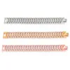 Chaîne à maillons pour hommes Bracelets Hip Hop avec strass complets, chaînes de manchette glacées, accessoires de bijoux bling-bling, bracelet à breloques 21cmx2 2745