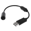 Sostituzione del cavo dell'adattatore del cavo USB breakaway nero per cavo di prolunga per controller di gioco cablato Xbox 360