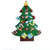 Set albero di Natale in feltro fai-da-te - Decorazioni natalizie Ornamenti appesi a parete Regali per bambini Forniture per feste 2 PZ