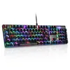 MOTOSPEED 104 Russian English Profession Gaming Wired Mechanical Keyboard 104 Keys Real RGB Led Backbellit Anti-Ghosting för Game1