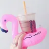 DHL uppblåsbara flamingo drycker kopp hållare pool floats bar kustar floatation enheter barn bad leksak gratis frakt