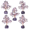 Jewelry Pouches TUMBEELLUWA Natural Crystal Money Tree with Gemstone Base Figurine Ornaments for FengShui Wealth Lucky Home Decor 224S