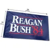 ريغان بوش 84 العلم الأزرق حملة ، 100D بوليستر مع حلقات نحاسية 100 ٪ من البوليستر