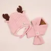 ベビーガールズボーイズスーパーラブリーディア幼児幼児冬の暖かい帽子とスカーフセット厚いフリースニットキャップクリスマスプレゼント