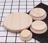 Wooden Mason Jar Lids 8 Sizes Environmental Reusable Wood Bottle Caps With Silicone Ring Glass Bottle Sealing Cover Dust Cover#4908