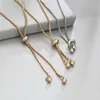 Flower Rose pull string adjustable bracelet gold chains women bracelets fashion jewelry gift will and sandy