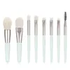 Premium 8 Pcs Mini Pinceaux De Maquillage Ensemble pour Ombre À Paupières Blush Cosmétiques Pro Manche En Bois Brosse À Cheveux Doux Outils De Maquillage Accessoires DHL Gratuit