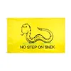 Gadsden Vlag 9 Stijlen Directe fabriek hele 3x5Fts 90x150 cm Don039t Loopvlak Op Me Tea Party Rattle Snake Banner U8772188