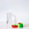 14mm glazen asvanger Overige rookaccessoires mannelijke maat met kleuren siliconen bevat siliconen terugwinvangers voor waterpijp
