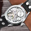 Wristwatches 17 Jewels Mechanical Hand Winding Watch Seagull 3600 Movement 6497 Fashion Leather Sport Luminous Man Watch1