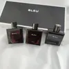 Erkek koku 100ml mavi parfüm 30ml 3preep hediye kutusu seti eau de parfum toilette uzun ömürlü koku bleu de paris marka adam pour homme sprey kolonya hızlı gemi