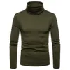6Colors Winter Warm Men Basic Top Turtleneck Long Sleeve Soft Knitted Tops Comfort Stretch Sweater Solid Classic Male S-XXL1