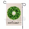 hot Garden Flag garden sign summer welcome yard outdoor party pineapple decoration Banner Flags 47*32CM 50pcs T2I51434