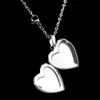 UPDATE Temperature sensing Color Changing Heart locket pendant necklace stainless steel chain women necklaces fashion jewelry will and sandy gift