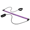 Resistance Bands Portable Pilates Stick Yoga Elastic Pull Rods Bar For Fitness Exercise Training Stretch