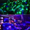 Mini LED Disco Light RGB USB Uppladdningsbar bil DJ Lights Stage Laser Lampa för Party Club Decoration