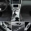 For Infiniti Q50 Q60 2014-2019 Interior Central Control Panel Door Handle 3D 5D Carbon Fiber Stickers Decals Car styling Accessori269b